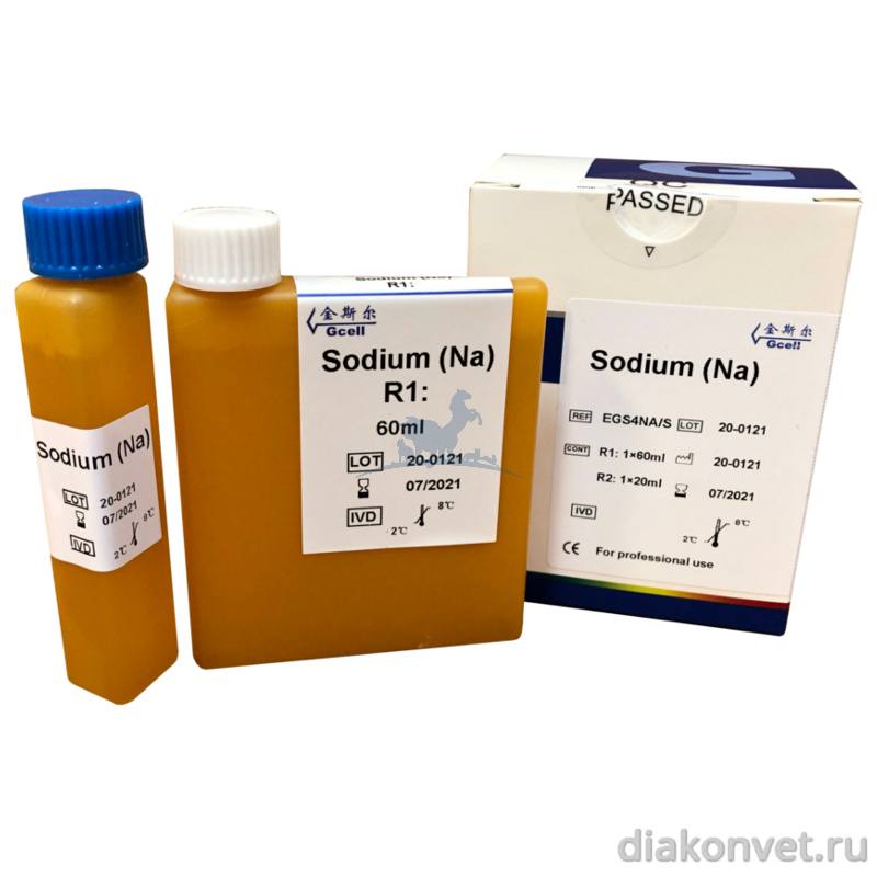 НАТРИЙ (Na) 80 мл ( R1:1х60 мл,R2:1х20 мл) без калибратора, ЕGS4Na/S
