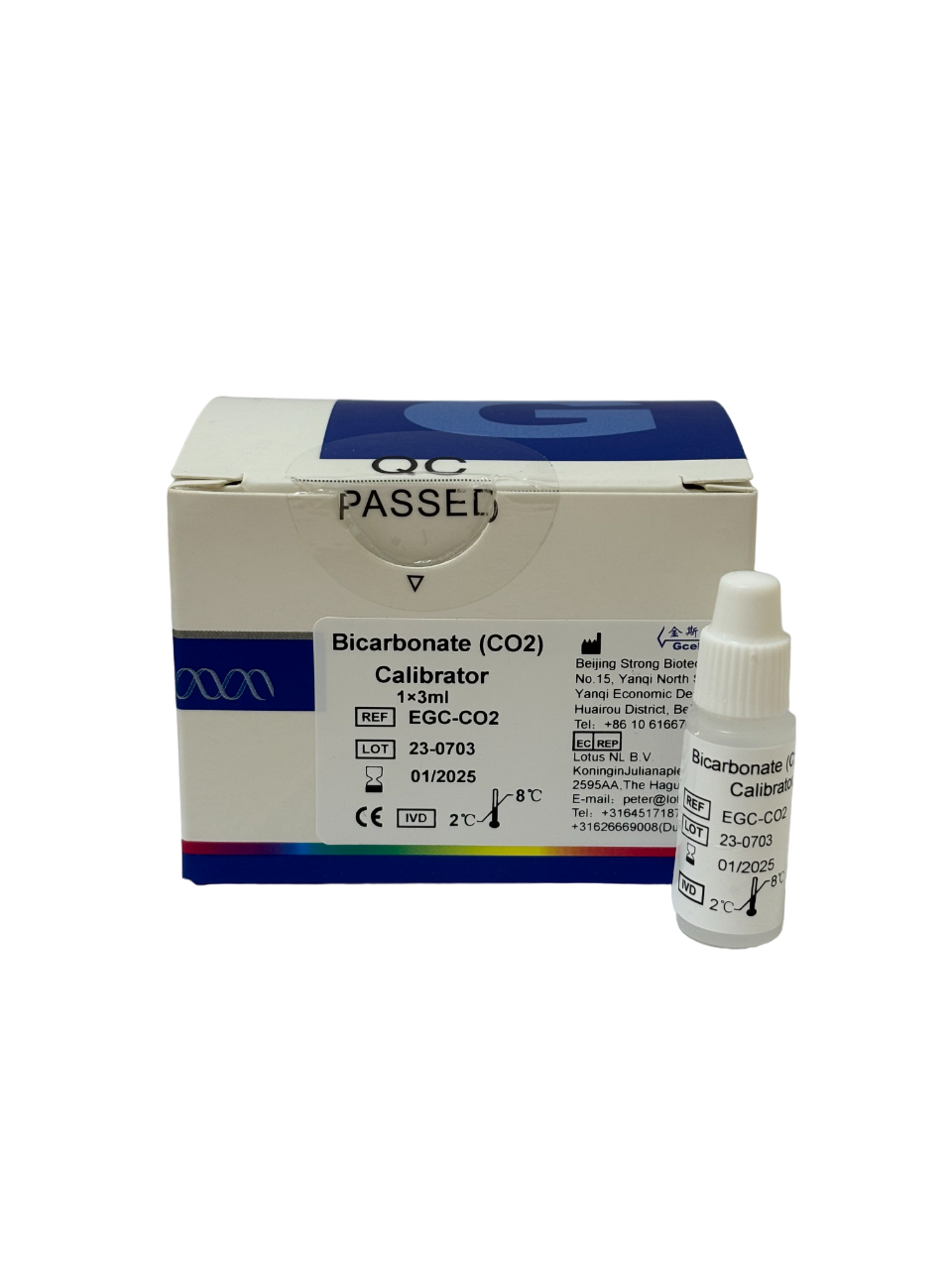 Калибратор для определения БИКАРБОНАТ (BICARBONATE (CO2) (1*3 мл), ЕGС-CO2