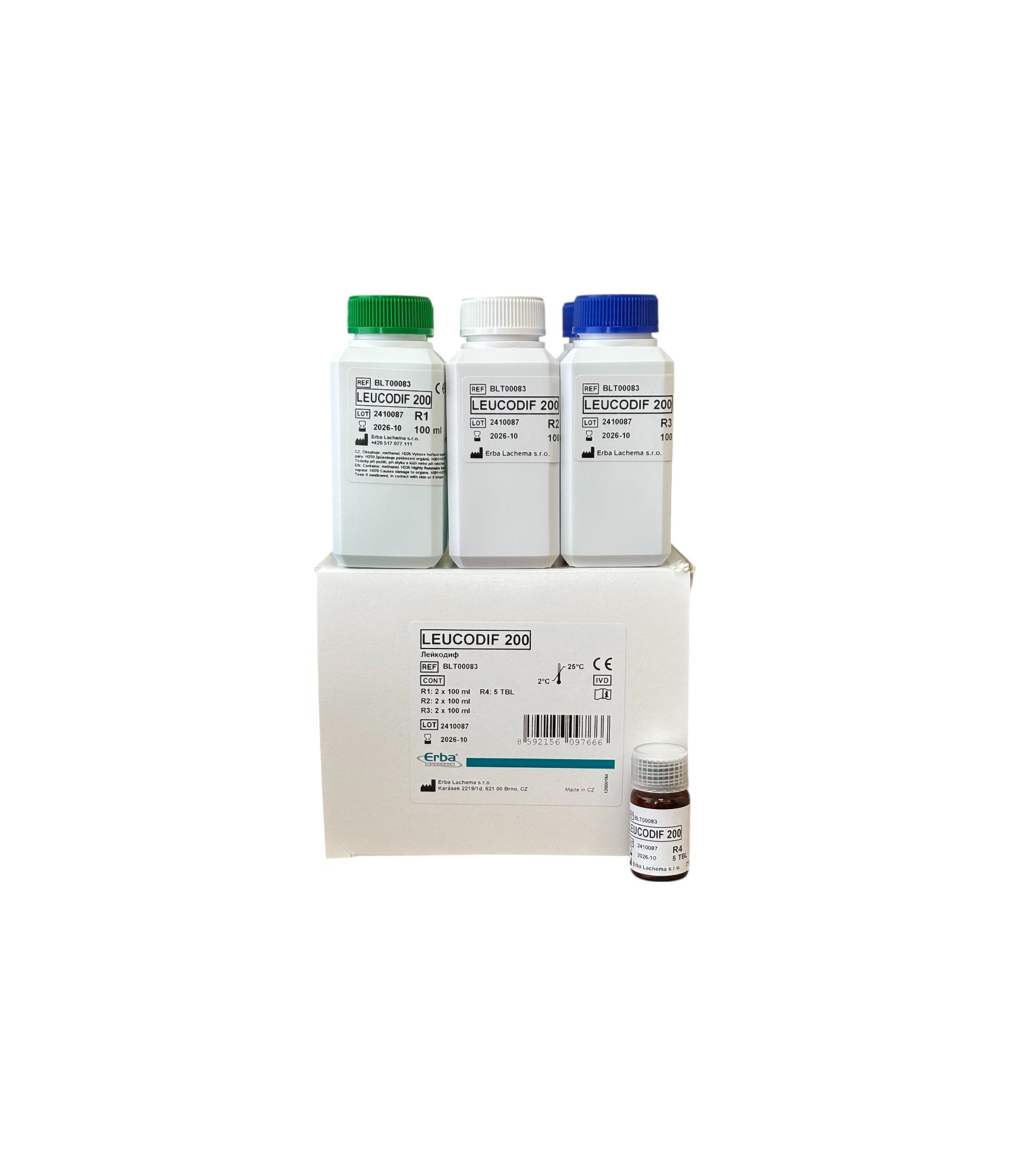 Реагенты "Био-Ла-Тест" in vitro Лейкодиф для окрашивания мазков крови, BLT00083