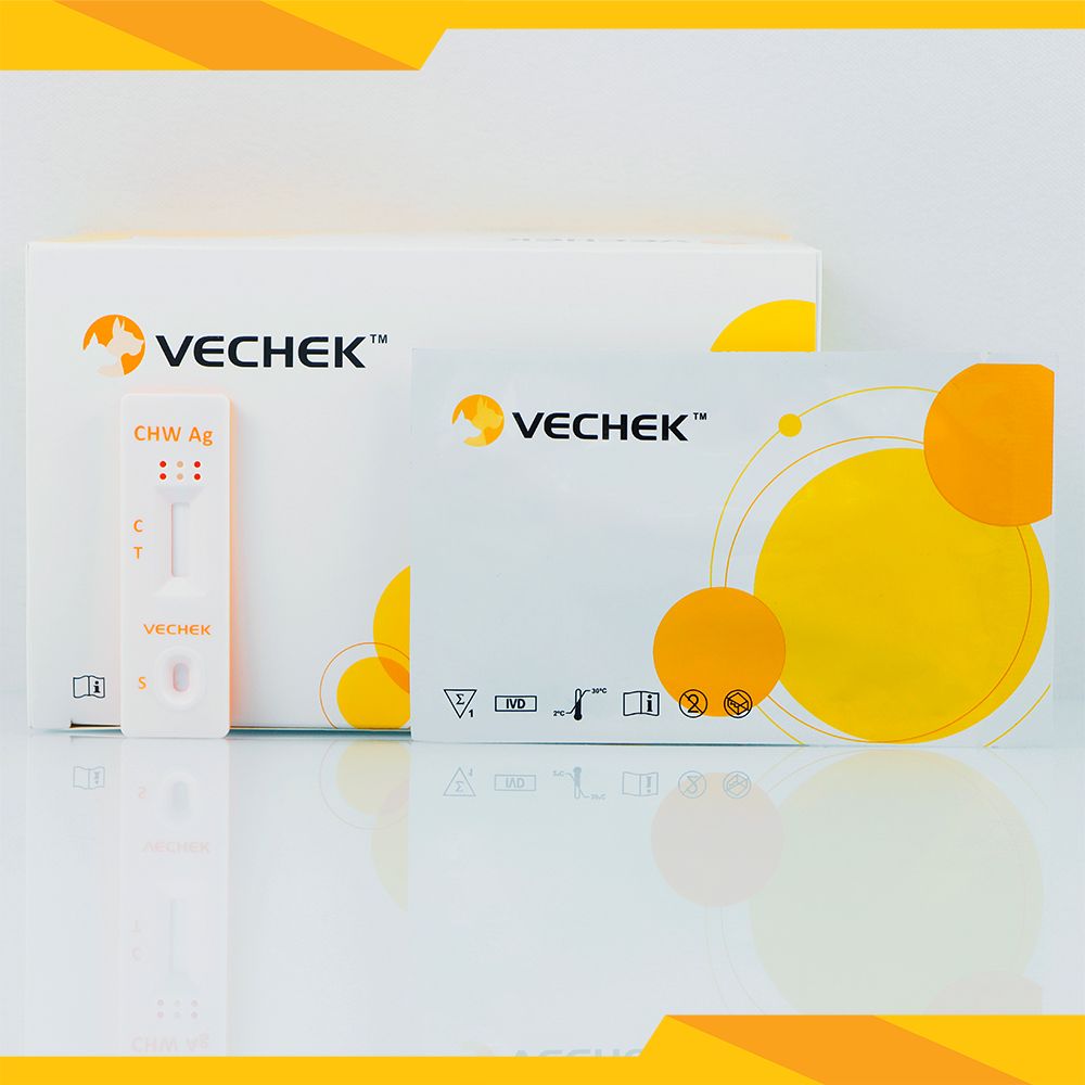 Экспресс-тест для выявления Dirofilaria immitis: антигена сердечных дирофилярий собак, VIHW-402