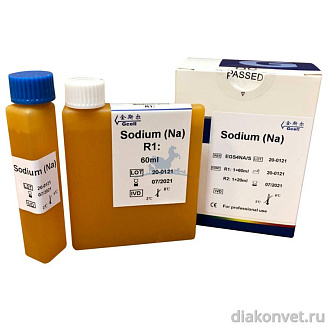 НАТРИЙ (Na) 80 мл ( R1:1х60 мл,R2:1х20 мл) без калибратора, ЕGS4Na/S