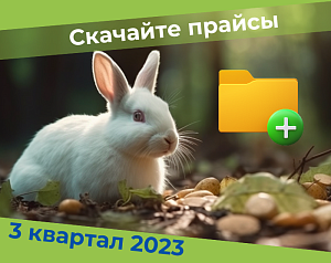 Прайс лист на 3 квартал 2023