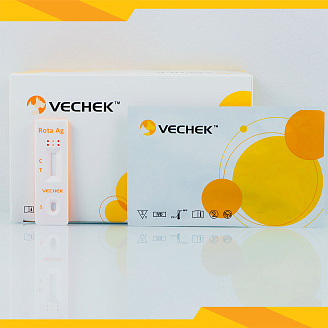 Экспресс-тест специфических антигенов ротавируса у животных  (Rotavirus Ag Test) 10 шт./уп.VIRO-602