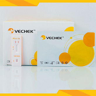 Экспресс-тест на антитела коронавируса кошек (Feline Corona virus Ab Test), 10 шт./уп., VIFCO-302