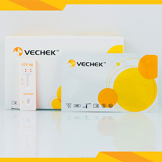 Экспресс-тест для выявления антигена короновируса собак(Canine Coronavirus Ag Test),шт.